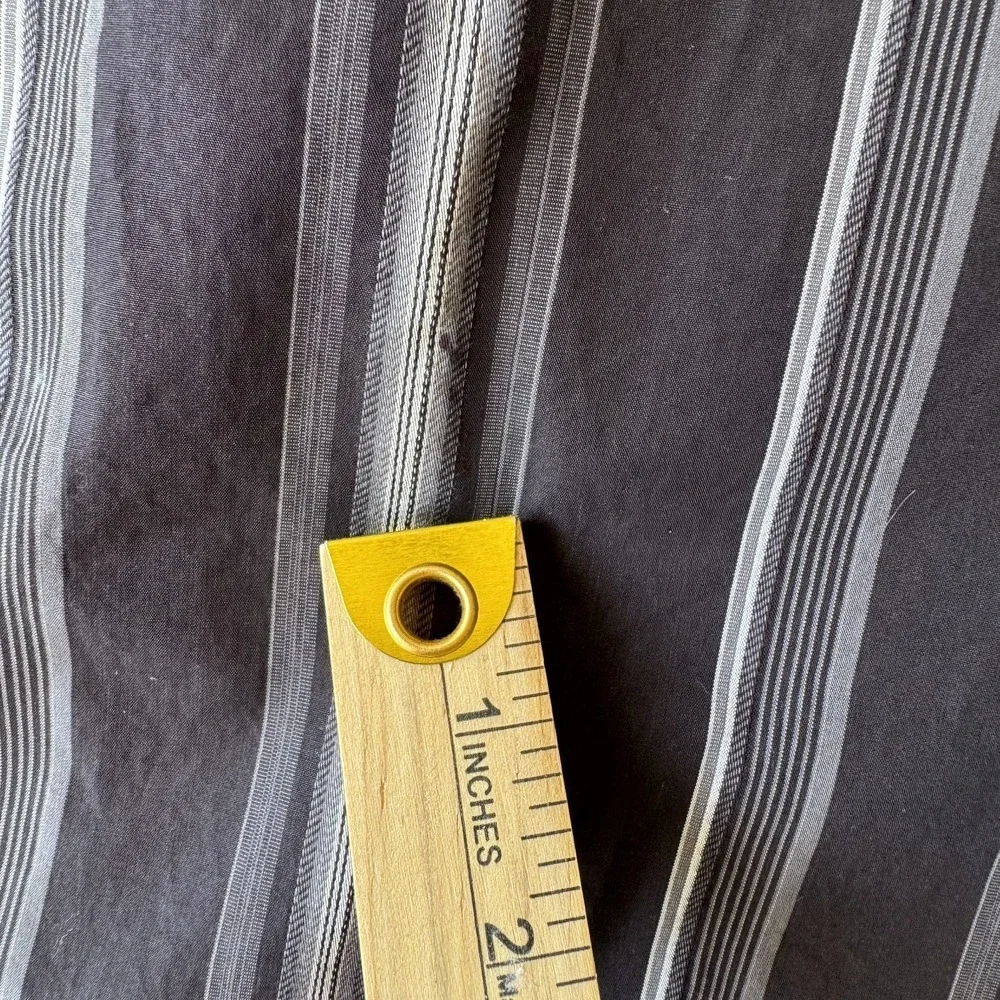 I.N.C International Concepts Shirt Men XL Black Cotton Striped Classic Button-Up - Picture 8 of 9
